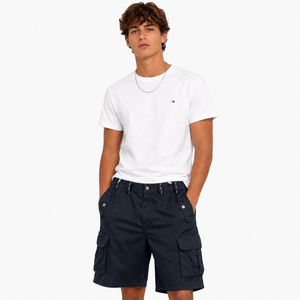 Tommy Jeans Cargo Shorts Mens 36 Navy Blue Excellent Vintage Mesh Ripstop‎ Tech